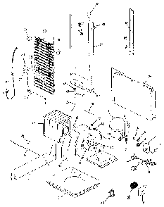 Unit Compartment & System Diagram and Parts List for JRS203B MBQ01A Jenn-Air Refrigerator