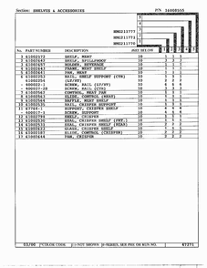 Shelves/accessories Page 2 Diagram and Parts List for HMG211777  Admiral Refrigerator