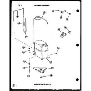 Compressor Parts 2 Diagram and Parts List for 113-5N P54975-61R Amana Air Conditioner
