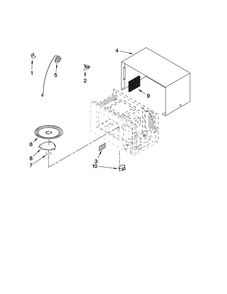 Microwave Oven Cavity Parts Diagram and Parts List for JMW8330DAB15  Jenn-Air Microwave Oven Combo