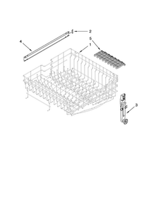 Upper Rack And Track Parts Diagram and Parts List for MDBH949AWW1  Maytag Dishwasher