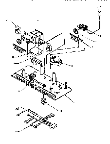 Control Assembly Diagram and Parts List for TXI22R2-P1168014W  Amana Refrigerator