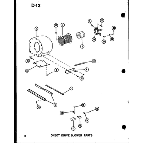 Direct Drive Blower Parts 1 Diagram and Parts List for GC120DM-35 P96523-4F Amana Furnace