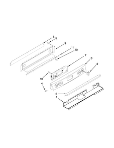 Control Panel Parts Diagram and Parts List for JGS9900CDS02  Jenn-Air Range