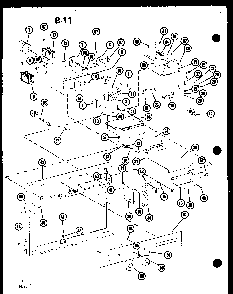 Control Diagram and Parts List for RC-14B P73550-2M Amana Microwave