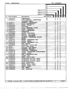 Compressor Page 2 Diagram and Parts List for HMG241777  Admiral Refrigerator