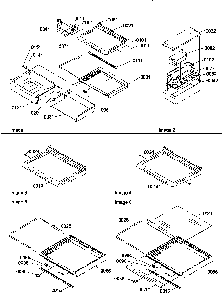 Shelves, Deli, And Crisper Assemblies Diagram and Parts List for SBDT520SW-P1185103WW  Amana Refrigerator