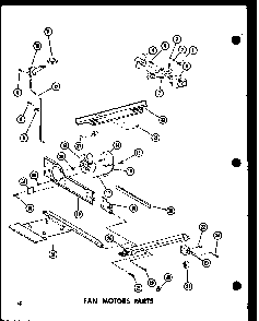 Fan Motor Parts Diagram and Parts List for TC18E-L-P74660-14WL  Amana Refrigerator