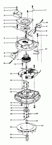 Diagram 3 Diagram and Parts List for U4415  Hoover Upright Vacuum