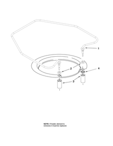 Heater Parts Diagram and Parts List for MDBH979AWS2  Maytag Dishwasher