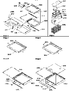 Deli, Shelves, Crisper Assemblies And Accessories Diagram and Parts List for SR25TE-P1194002WE  Amana Refrigerator