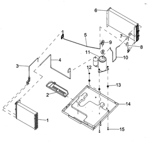 Compressor Diagram and Parts List for AH243  Amana Air Conditioner
