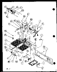 Machine Compartment Tecumseh Compressor Diagram and Parts List for SZD20MPL-P1120204WL  Amana Refrigerator