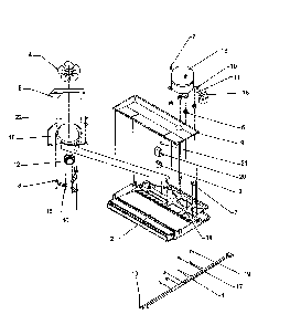 Compressor Compartment Diagram and Parts List for THI21S3W-P1194708WW  Amana Refrigerator