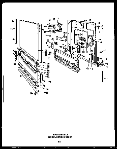 Section 7 Diagram and Parts List for DCS211-1H-OA  Caloric Dishwasher