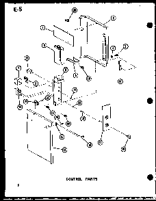 Control Parts Diagram and Parts List for 218-5K P67535-7R Amana Air Conditioner
