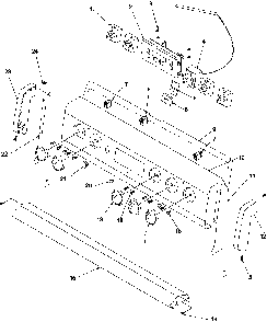 Backguard Diagram and Parts List for ART6110E-P1143449NE  Amana Range