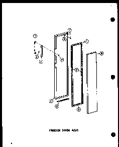 Section 13 Diagram and Parts List for SRI-22E-P74100-11W  Amana Refrigerator
