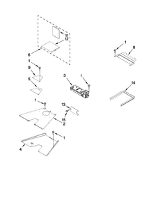 Venting Parts Diagram and Parts List for JGRP536WP01  Jenn-Air Range