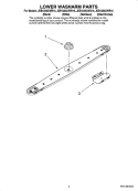 LOWER WASHARM PARTS Diagram and Parts List for JDB1255AWB10  Jenn-Air Dishwasher