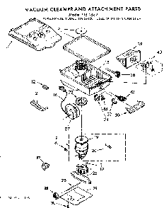 Base Assembly Diagram and Parts List for 11626891  Kenmore Canister Vacuum