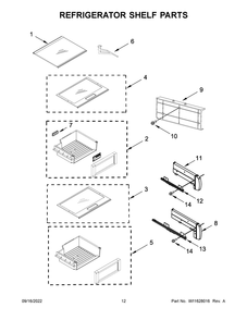 Part Location Diagram of W11451491 Whirlpool SPACER