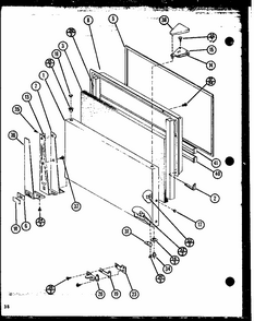 Section 3 Diagram and Parts List for TX18N-P1106212W  Amana Refrigerator