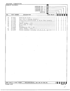 Transmission Page 3 Diagram and Parts List for 6530A REV A Norge Washer