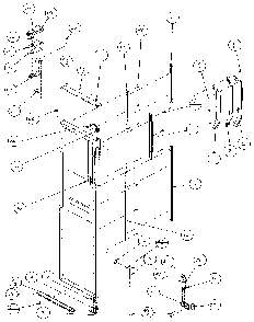 Freezer Door, Hinge, And Trim Parts Diagram and Parts List for 35541-P1121709W  Amana Refrigerator