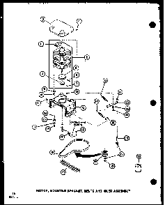 Section 2 Diagram and Parts List for LWD250 P7762107W W Amana Washer