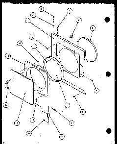 Loading Door Diagram and Parts List for CE3402L P1118309WL Amana Dryer