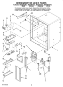 REFRIGERATOR LINER PARTS Diagram and Parts List for MFI2568AEB12  Maytag Refrigerator