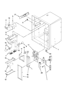Refrigerator Liner Parts Diagram and Parts List for JFI2089WTS4  Jenn-Air Refrigerator