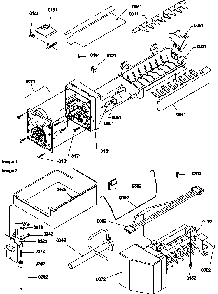 Ice Maker Assembly And Parts Diagram and Parts List for TR521VW-P1322601WW  Amana Refrigerator