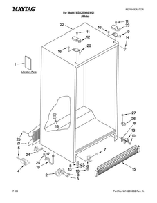Part Location Diagram of W10179960 Whirlpool ENERGY GUIDE