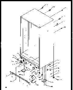 Drain And Rollers Diagram and Parts List for SXDE27NPL-P1162204WL  Amana Refrigerator