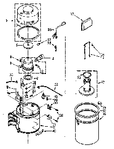 Unit Parts Diagram and Parts List for 1164043080  Kenmore Central Vacuum
