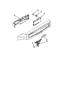 Control Panel Parts Diagram and Parts List for MDB4630AWB0  Maytag Dishwasher