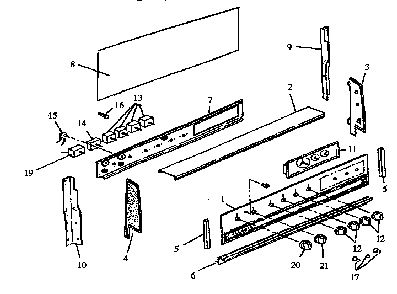 Control Panel Parts Diagram and Parts List for ESK37002K P1142618NK Caloric Range