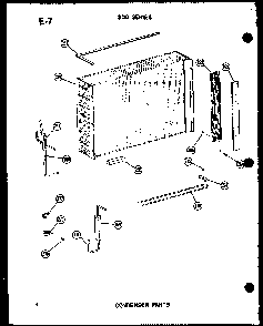 Condenser Parts Diagram and Parts List for 218-3EW P55417-42R Amana Air Conditioner