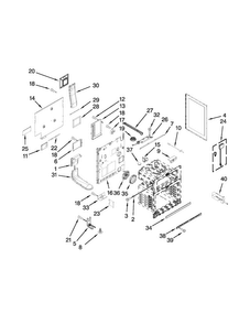 Chassis Parts Diagram and Parts List for JDR8895BAW13  Jenn-Air Range