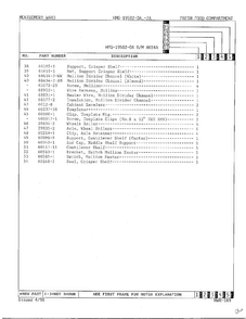 Fresh Food Compartment Page 3 Diagram and Parts List for 19502A  Admiral Refrigerator