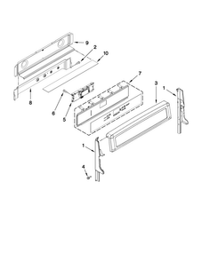 Control Panel Parts Diagram and Parts List for MGT8775XW02  Maytag Range