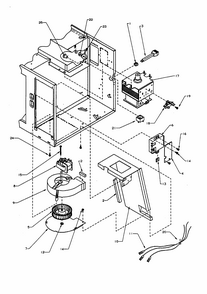 Electrical Parts Diagram and Parts List for RWG322T1 P1170210MZ Amana Microwave