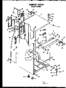 Cabinet Parts Diagram and Parts List for GFS162 MN10 Caloric Refrigerator