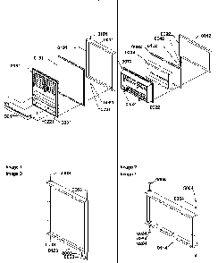 Door Assemblies Diagram and Parts List for TSI25TE-P1308101WE  Amana Refrigerator