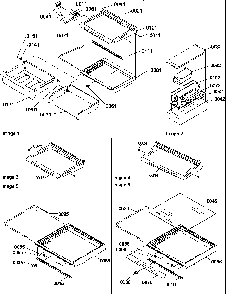 Deli, Shelf, And Crisper Assemblies Diagram and Parts List for SBDE20TPE-P1190905WE  Amana Refrigerator