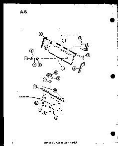 Control Panel And Timer Diagram and Parts List for TAA800 P75751-7W Amana Dryer