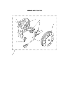 Power Cord Reel Diagram and Parts List for 11620812008  Kenmore Canister Vacuum