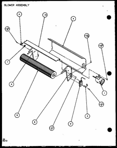 Blower Assembly (pth09300f/p1102601r) (pth09400f/p1102701r) (pth09300fc/p1103001r) (pth09400fc/p1103101r) Diagram and Parts List for PTH09400F P1102701R Amana Air Conditioner